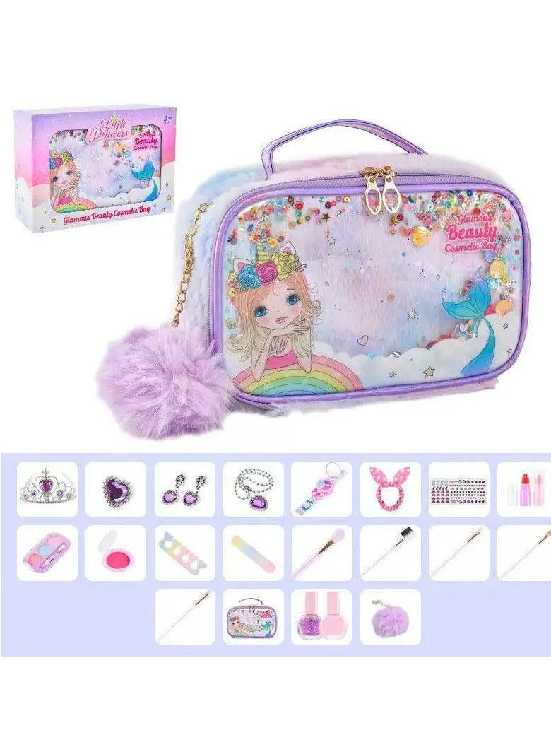 Kids Makeup Kit for Girls, Unicorn Makeup Set, Real Washable Make up Kit for Little Girl Princess Toddler Makeup for Kid Birthday Gifts Unicorn Toys for Girls - Image 4