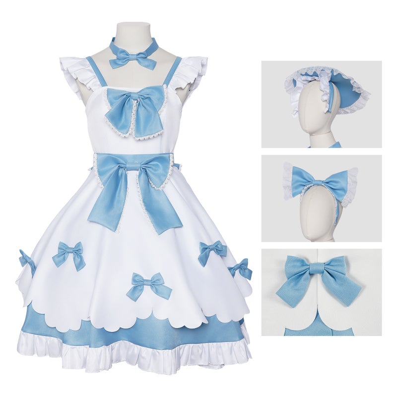 Escape From The Horror Night Cosplay Costume Twin Vengeful Spirits Anna And Anya Cosplay Two-Dimensional Clothing Stage Performance Outfit - Image 3