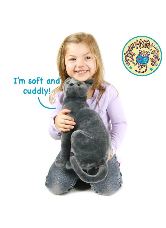 Rae The Russian Blue Cat - 12 Inch Grey Stuffed Animal Plush Gray Cat - By Tigerhart Toys - pzsku/Z2C039723992E01A3C338Z/45/_/1734347102/7b894700-ac6e-4399-b79a-f34a2a3b9461