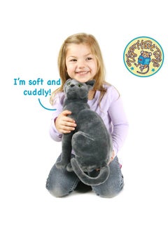 فياهارت Rae The Russian Blue Cat - حيوان محشو رمادي اللون مقاس 12 بوصة - من Tigerhart Toys  - Image 3