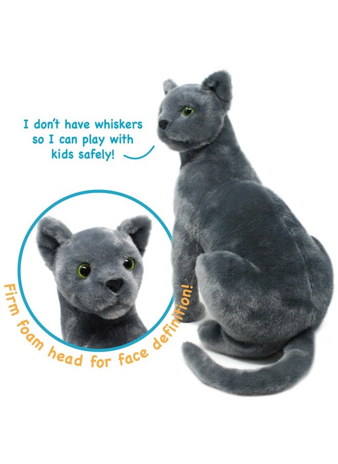 Rae The Russian Blue Cat - 12 Inch Grey Stuffed Animal Plush Gray Cat - By Tigerhart Toys - pzsku/Z2C039723992E01A3C338Z/45/_/1734347104/d9a6de98-fee9-4d26-b696-741695f56dcf