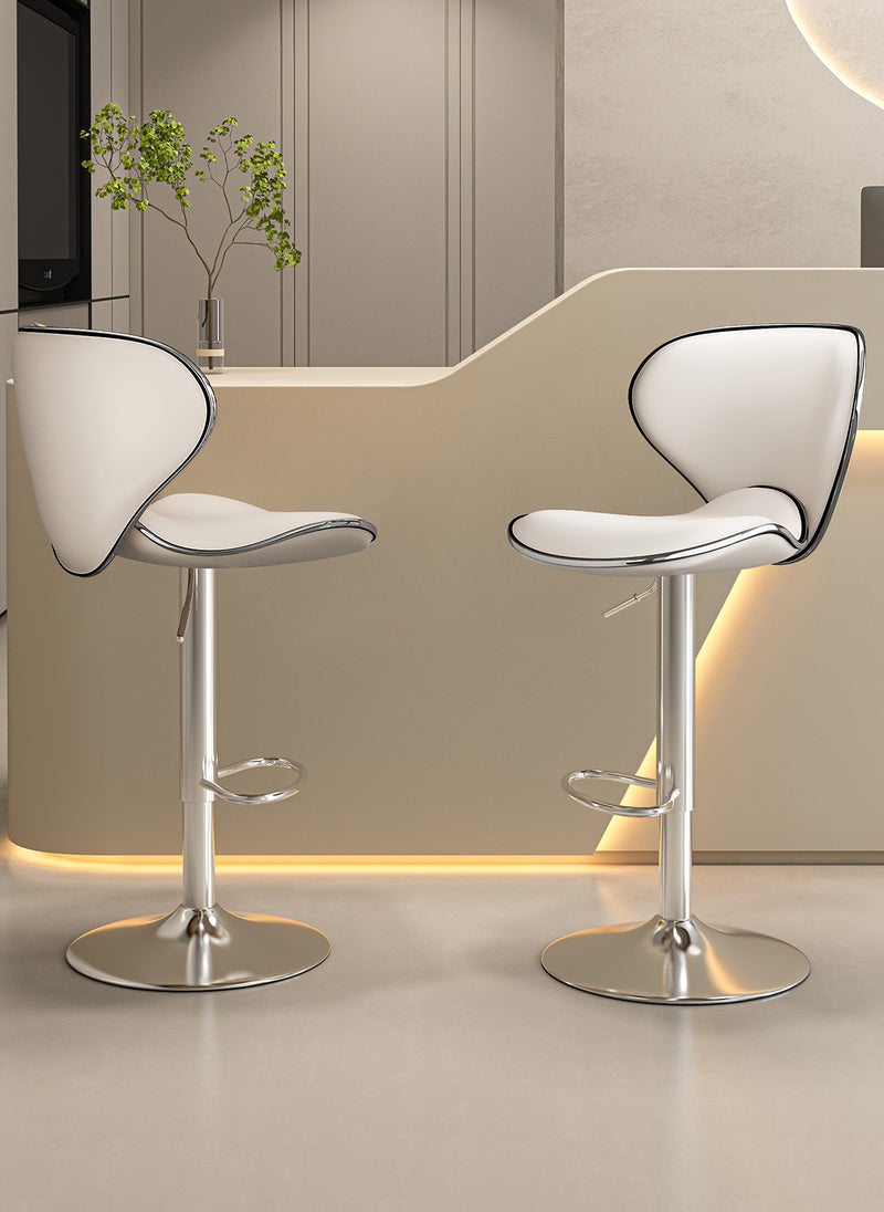 Sharpdo - Bar Chair,Butterfly Design Bar Stool Height Adjustable Bar Chair 360°Swivel Comfortable High Bar Stool for Home Kitchen Pub Counter Cashier Desk - Image 1