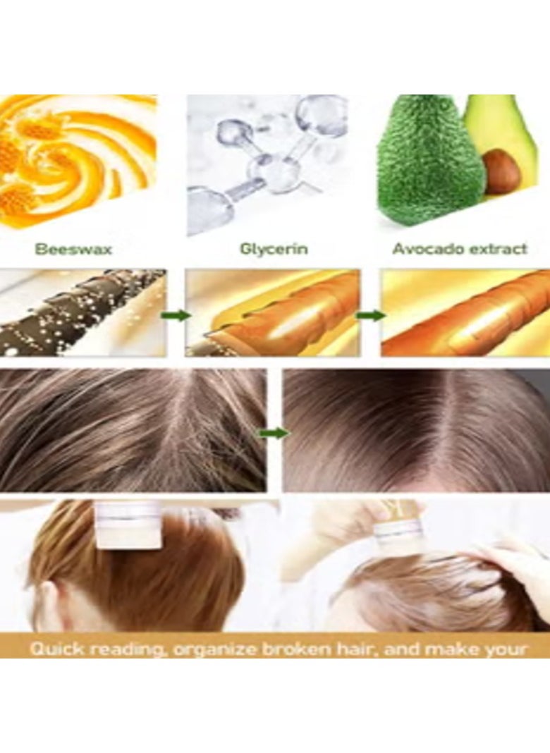 IKT 3Pcs Hair Wax Stick Set Strong and Long-Lasting Hold for Hair Non-Greasy Styling Hair Pomade Stick for Flyaways Edge Frizz Hair to Make Hair Look Neat and Tidy  - Image 2