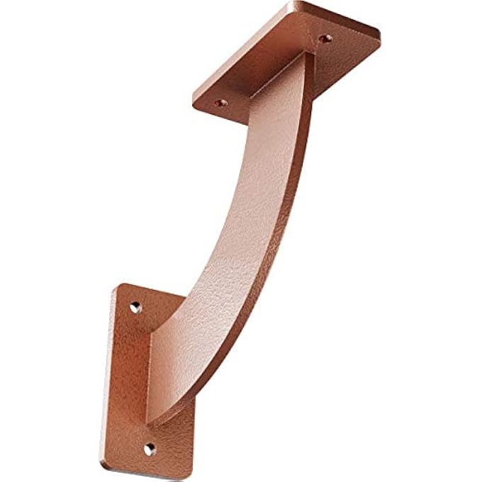 BKTM02X07X07BRHCO 2 INCH W X 7 INCH D X 7 INCH H BRADFORD STEEL BRACKET, HAMMERED COPPER - Image 1