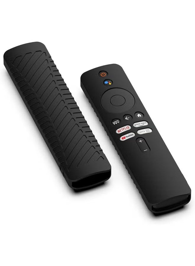 Silicone Protective Case for Xiaomi Mi TV Box S (2nd Gen)Remote Control Anti Slip Silicone Protective Skin Cover (Black) - Image 2