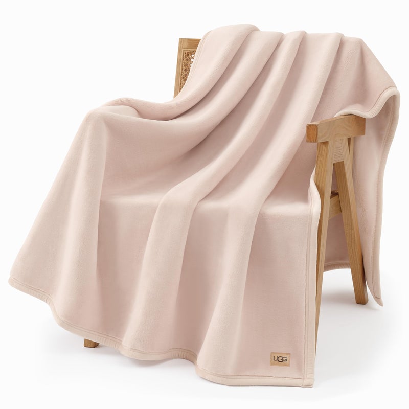 UGG Coco Plush Fleece Throw Blanket â€“ Soft & Cozy Blanket for Couch, Bed & Sofa, Perfect for Home Decor, House Warming Gifts or Luxurious Birthday Gifts for Women, 50" x 70", Pink Himalayan Salt - Image 1