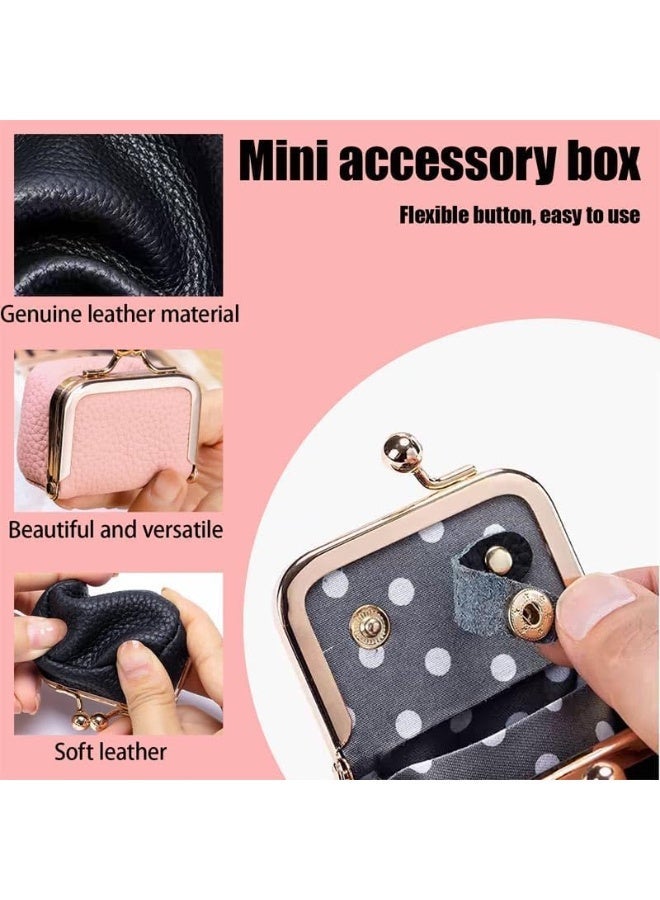 ChicAbode Artificial Leather Mini Jewelry Box, Mini Jewelry Organizer for Women, Red - Image 5