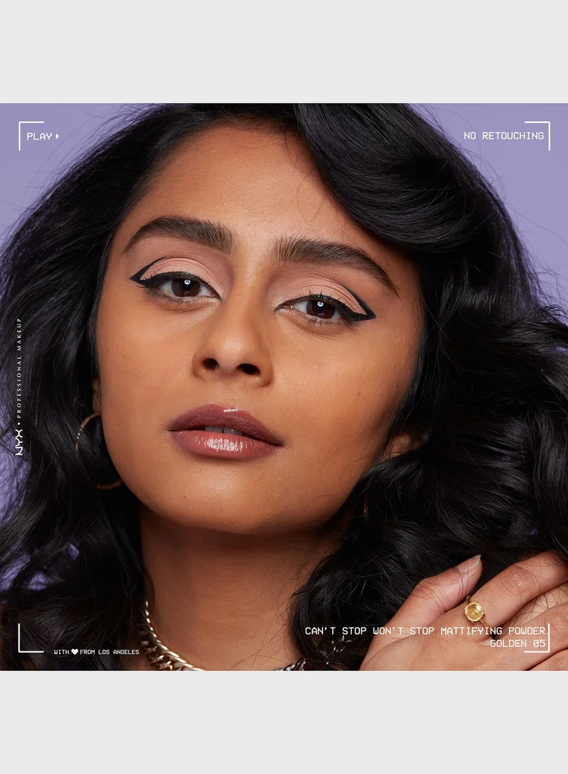 NYX PROFESSIONAL MAKEUP Can't Stop Won't Stop Mattifying Powder  Golden