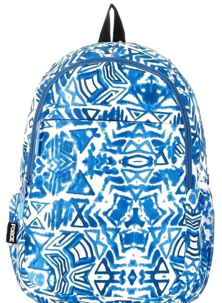 Force Backpack Unisex | new edition | 15.6-inch laptop | 100% waterproof | Foam Padded | Backpacks for Women Men College School Student | 44 x 30 x 18 cm | FNE (Blue and White) - Image 1