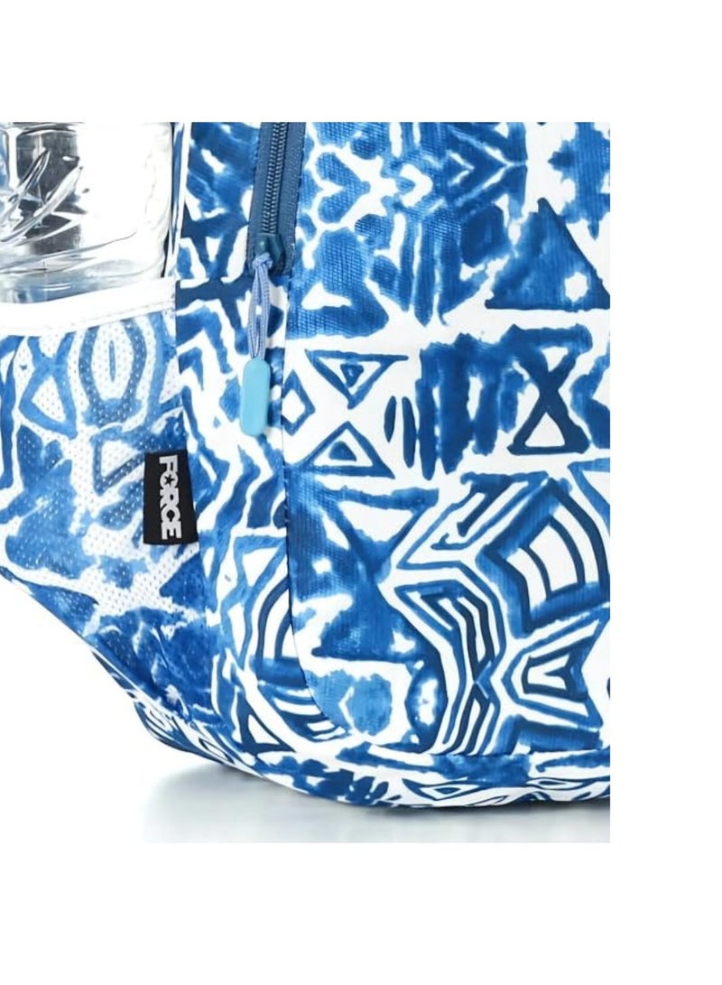 Force Backpack Unisex | new edition | 15.6-inch laptop | 100% waterproof | Foam Padded | Backpacks for Women Men College School Student | 44 x 30 x 18 cm | FNE (Blue and White) - Image 3