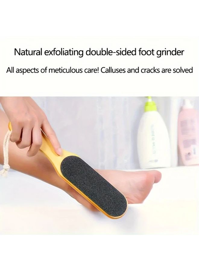 Double Sided Wooden Foot File And Callus Remover With Wooden Handle 1pc - Image 5