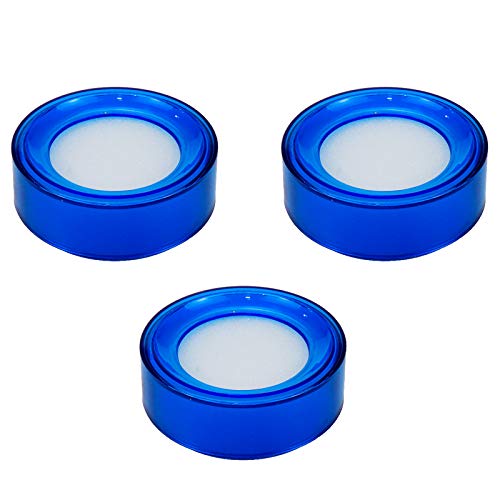 Dahszhi Desktop Sponge Finger Wet Moistener 2.7" Dia Blue - 3pcs - Image 5