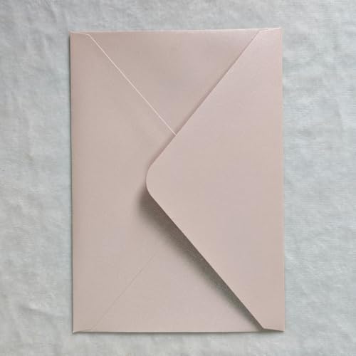 Lucky Star 25 PCS Pearl Blush A7 Envelopes,5.35 x 7.7 inches, Perfect for 5x7 Weddings,Invitation Cards,Birthday Greeting Invite Light Pink - Image 2