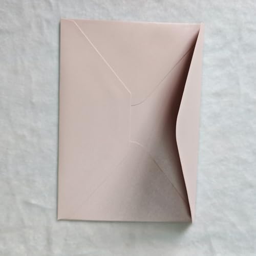 Lucky Star 25 PCS Pearl Blush A7 Envelopes,5.35 x 7.7 inches, Perfect for 5x7 Weddings,Invitation Cards,Birthday Greeting Invite Light Pink - Image 3