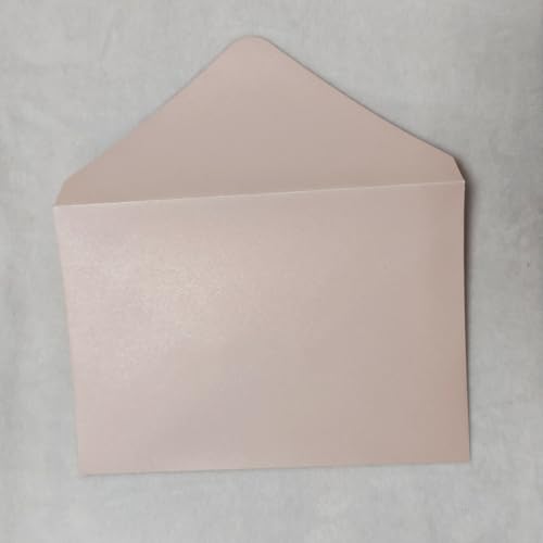 Lucky Star 25 PCS Pearl Blush A7 Envelopes,5.35 x 7.7 inches, Perfect for 5x7 Weddings,Invitation Cards,Birthday Greeting Invite Light Pink - Image 4