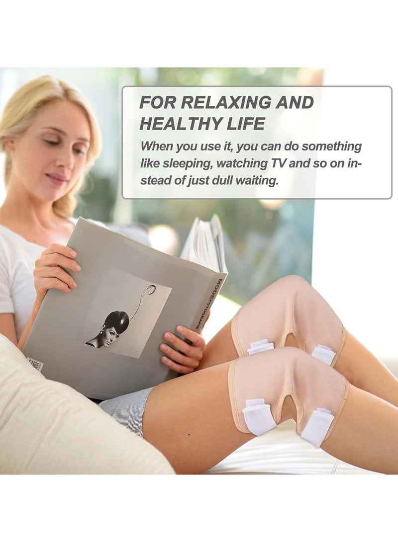 general Knee and Foot Castor Oil Pack, Reusable Organic Cotton Castor Oil Joint Compression Pads, Adjustable Castor Oil Pack Kit (Castor Oil Not Included) - Image 4