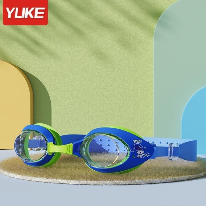 Fog-Resistant UV400 Kids Swimming Goggles Silicone Frame Adjustable Strap for Pool Beach Snorkeling Water Sports and Family Aquatic Play - Image 1