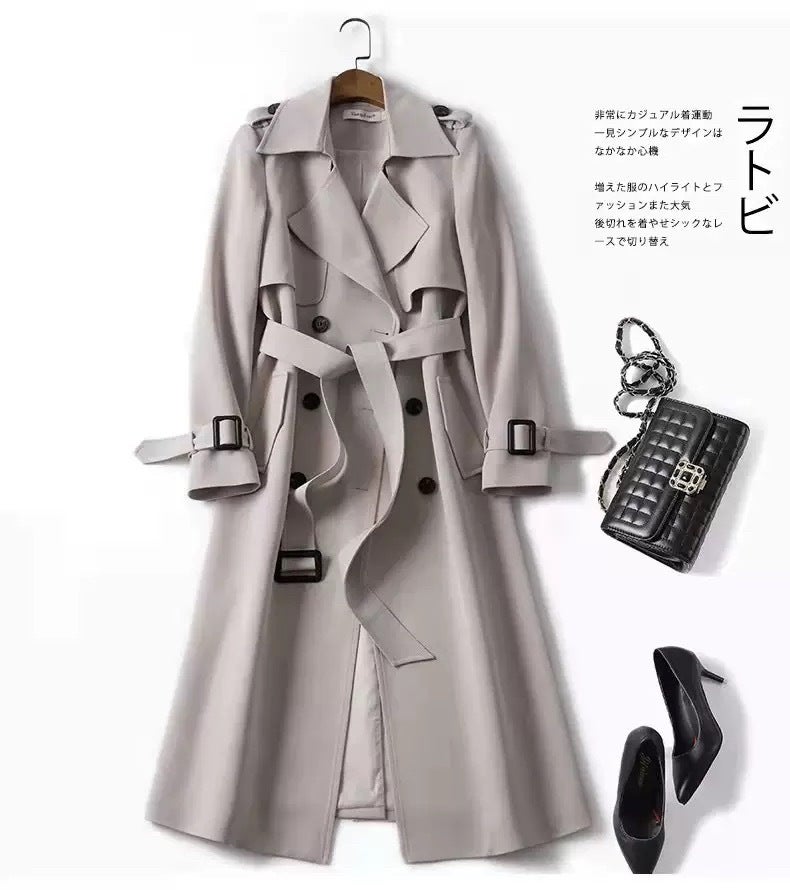 Women's Mid-Length Trench Coat