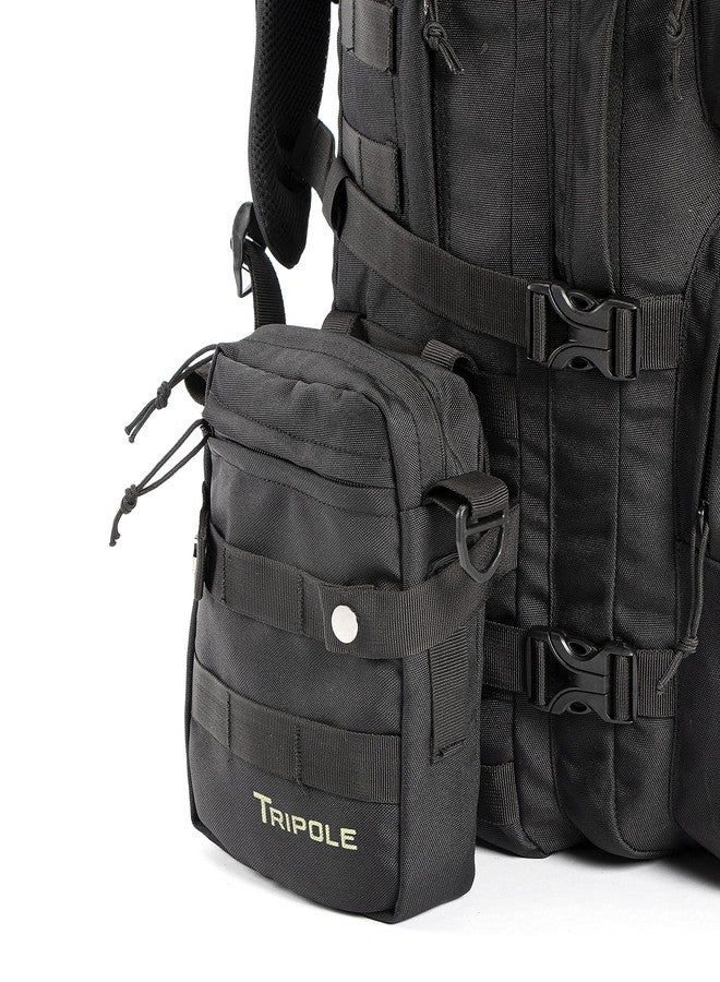 TriPole حقيبة ظهر عسكرية تكتيكية من تريبول ألفا سعة 45 لترًا مع حقيبة كتف قابلة للفصل | غطاء للمطر | ضمان لمدة 3 سنوات | - Image 5