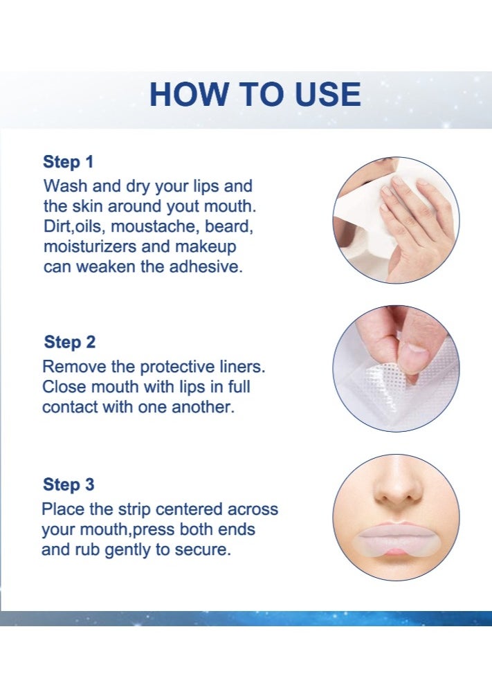 Elaimei - Mouth Tape for Sleeping 90Pcs Sleep Mouth Strips for Less Mouth Breathing Advanced Gentle Mouth Strips for Nasal Breathing Improve Sleep Quality and Stop Snoring Solution Strips - Image 1