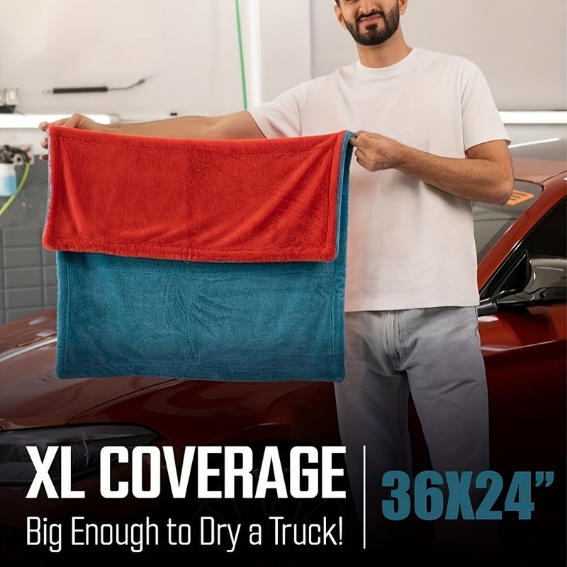 1200GSM Microfiber Drying Towel 24x36in for Car Boat Truck Detailing - Image 2