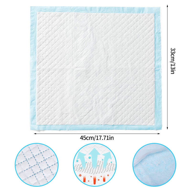 CAILOS 20 Pcs Rabbit Pee Pads, Disposable Super Absorbent Diaper, Pet Toilet/Potty Training Pads for Guinea Pigs, Hedgehog, Hamsters, Chinchillas, Cats, Dogs - Image 2