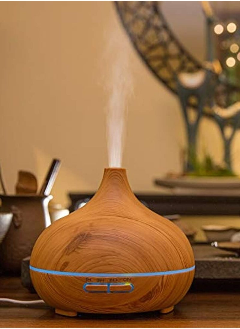 Mi VAZA - 500ML Ultrasonic Air Humidifier Essential Oil Diffuser With 7-Colour LED Lights Aromatherapy Humidifier - Image 1