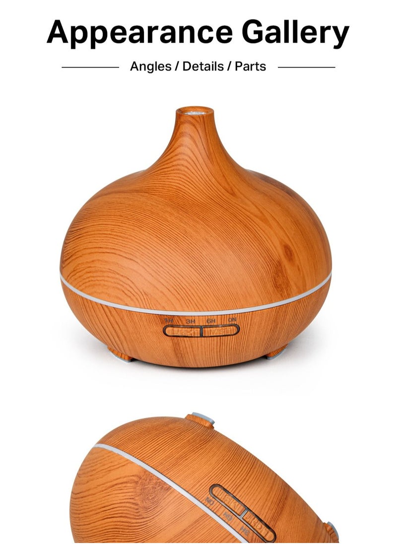 Mi VAZA - 500ML Ultrasonic Air Humidifier Essential Oil Diffuser With 7-Colour LED Lights Aromatherapy Humidifier - Image 1