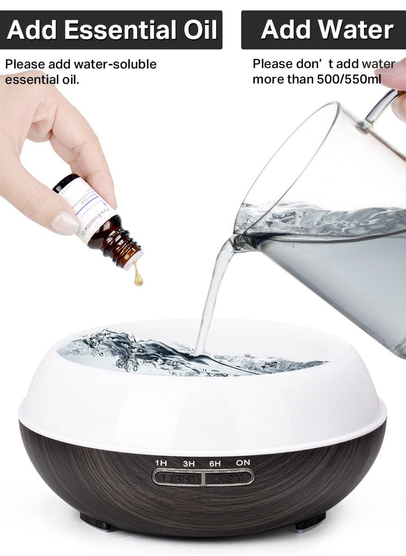 Mi VAZA - 500ML Ultrasonic Air Humidifier Essential Oil Diffuser With 7-Colour LED Lights Aromatherapy Humidifier - Image 1