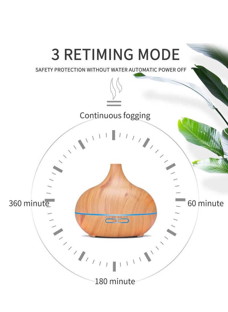 Mi VAZA - 500ML Ultrasonic Air Humidifier Essential Oil Diffuser With 7-Colour LED Lights Aromatherapy Humidifier - Image 1