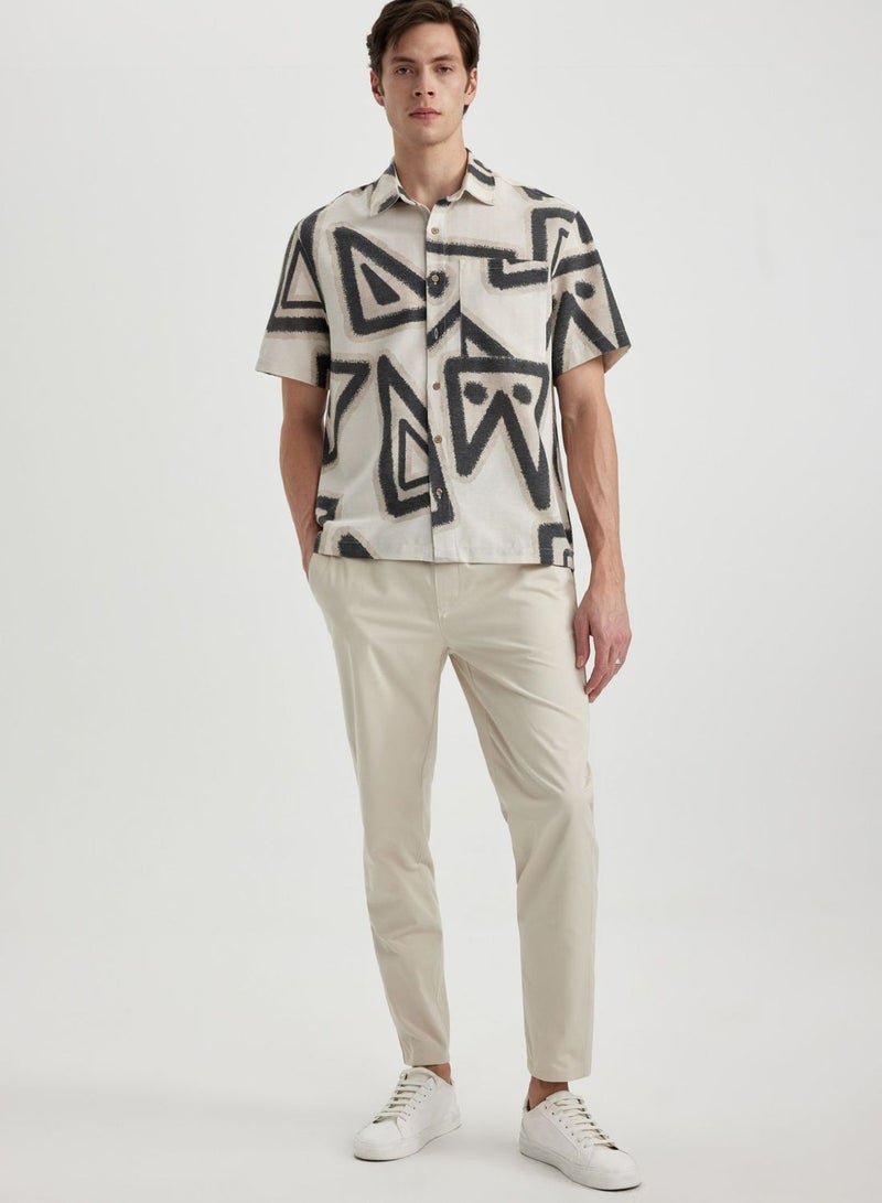 DeFacto Relax Fit Polo Collar Short Sleeve Shirt  - Image 4