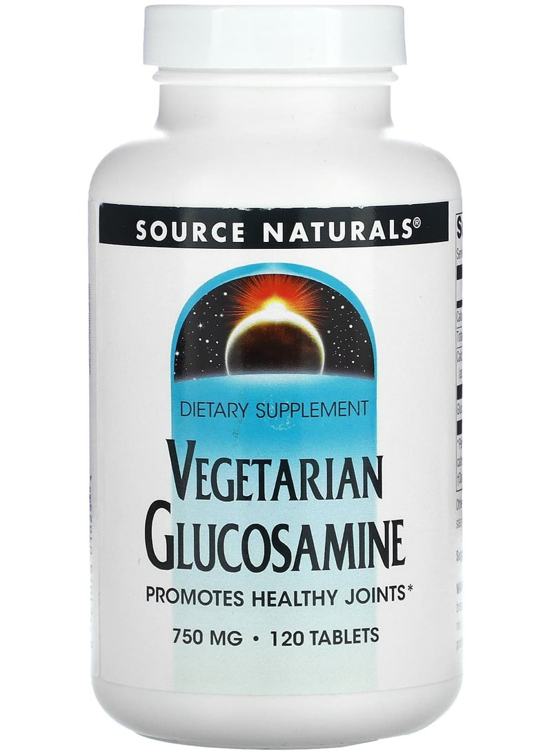 Source Naturals Vegetarian Glucosamine, 750 mg, 120 Tablets