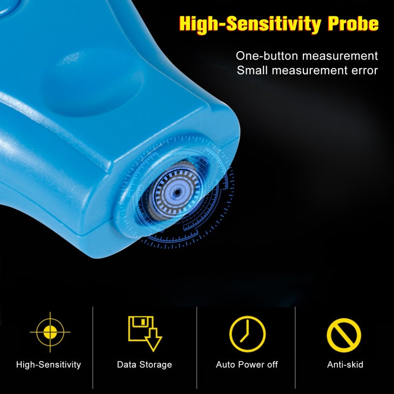 Car Paint Tester: Blue, 0-1.8mm Range, 2 Modes - 3 Calibration Functions, 3 Measurement Ways for Automobile Coating Thickness Measurement - Image 3