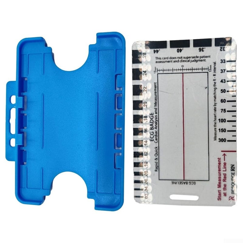 Portable ECG Caliper Card With Interpretation Guide ABS Ruler And Card Holder - Image 4