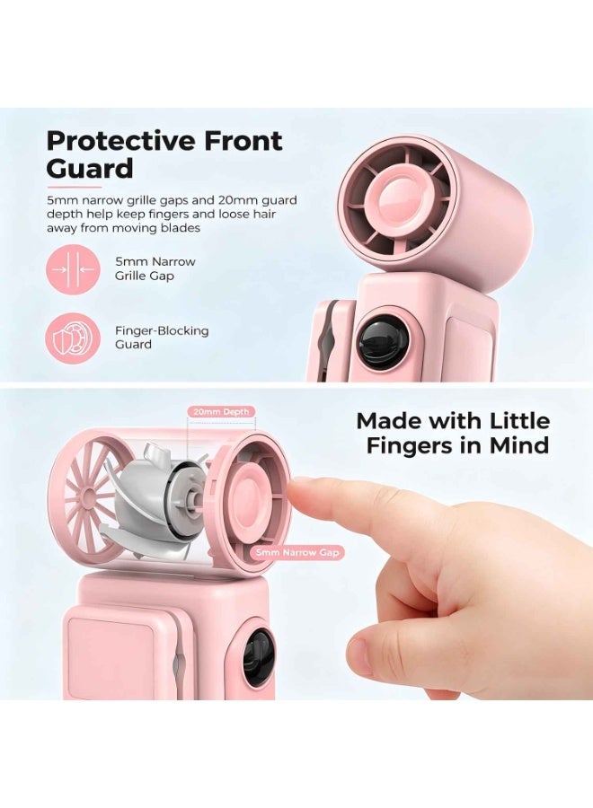 Clip-On Portable Fan, Mini Cooling Fan,Handheld Turbo Fan for Travel,Small But Mighty Mini Fan, Detachable 360° Rotating Clip, LED Display, Rechargeable, Summer Outings, Gifts For Women And Men - Image 3