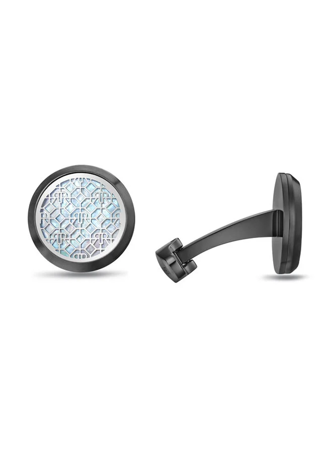 CERRUTI 1881 Cufflinks for Men in Grey and Black