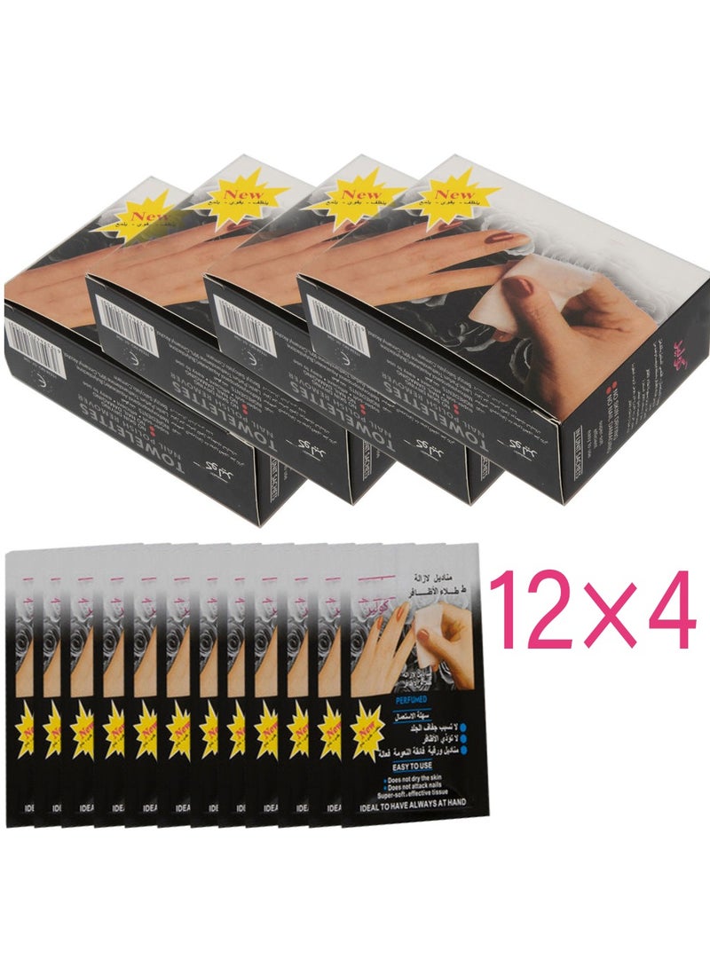 Towelettes Nail Polish Remover 4*12(48pcs)