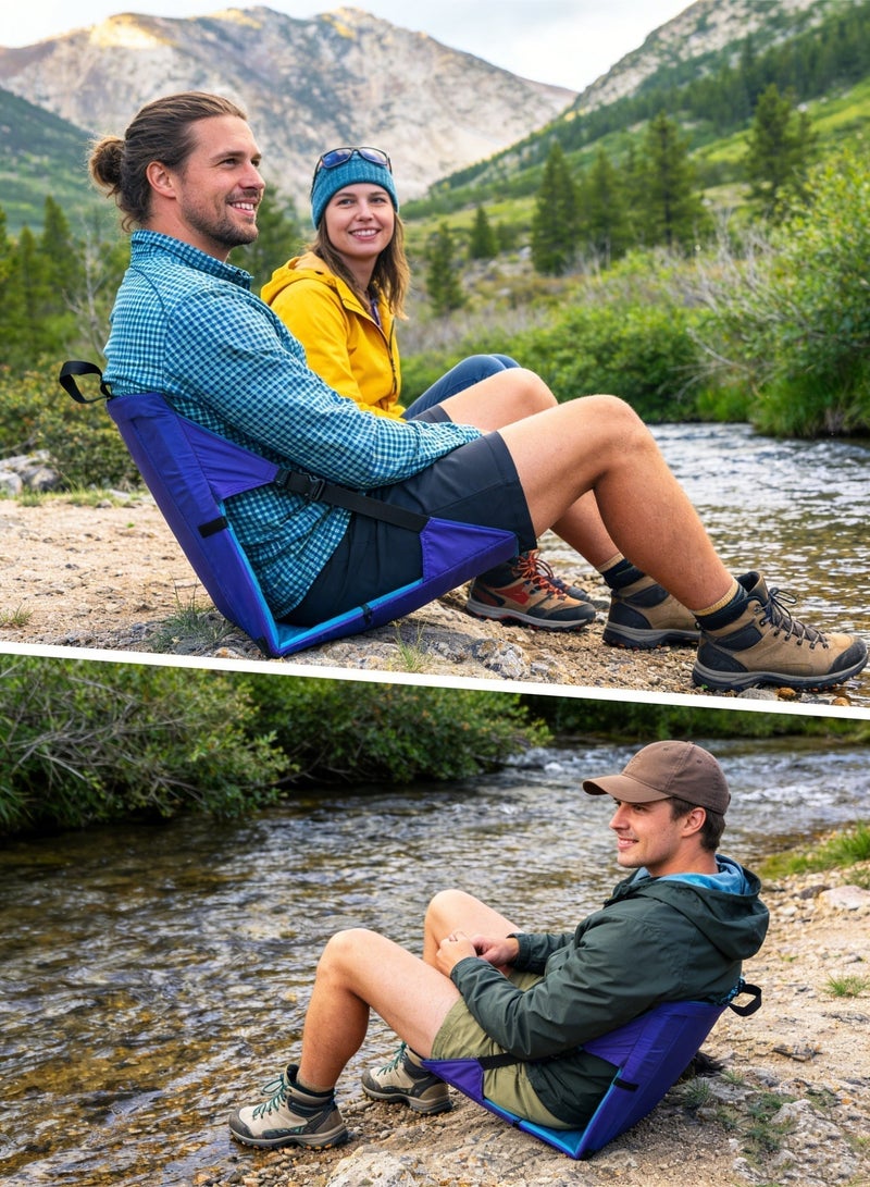 KYD Foldable Stadium Seat Cushion with Backrest | Lightweight Portable Waterproof Bleacher Pad for Sports Outdoor Events Camping Picnic - Image 2