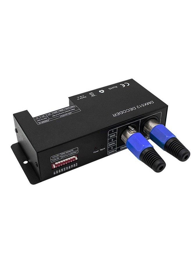 Amki وحدة تحكم LED DMX 512 عالية الطاقة 4 قنوات 8A Ch Dmx LED فك تشفير سائق Dc12V24V لشريط LED RGB أو الأضواء  - Image 1