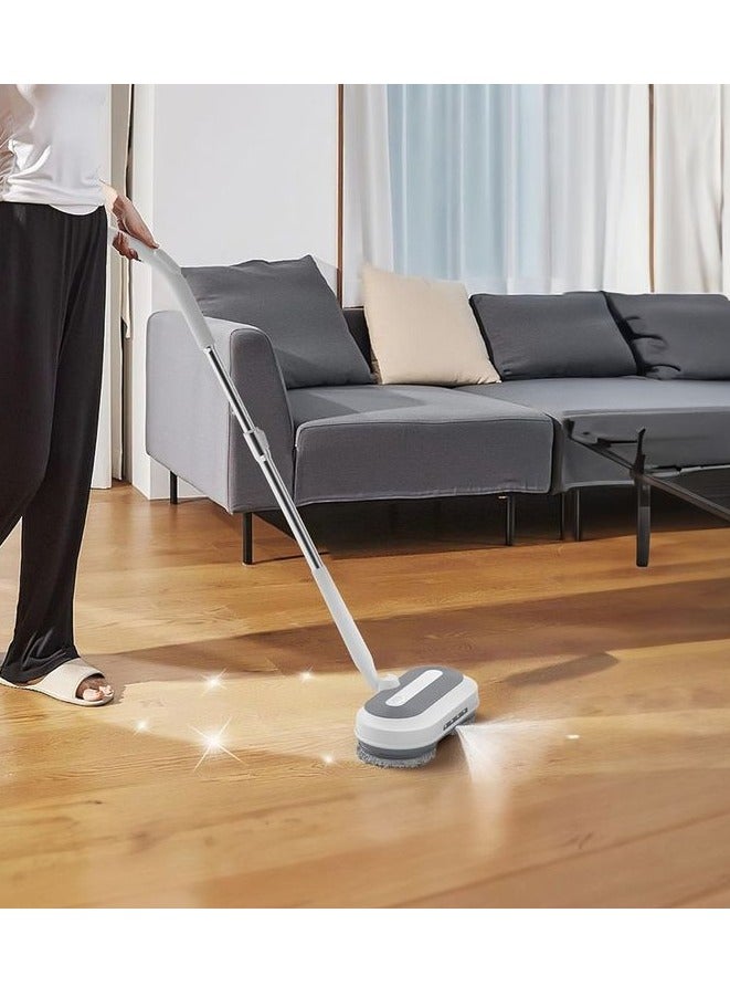 Denx Cordless Electric Floor Mop with Water Spray and LED Headlights. Up to 40 minutes of working time. 30W power. 2000mAh battery. 290ml water tank. Self-propelled floor cleaner with adjustable nozzle. - Image 3