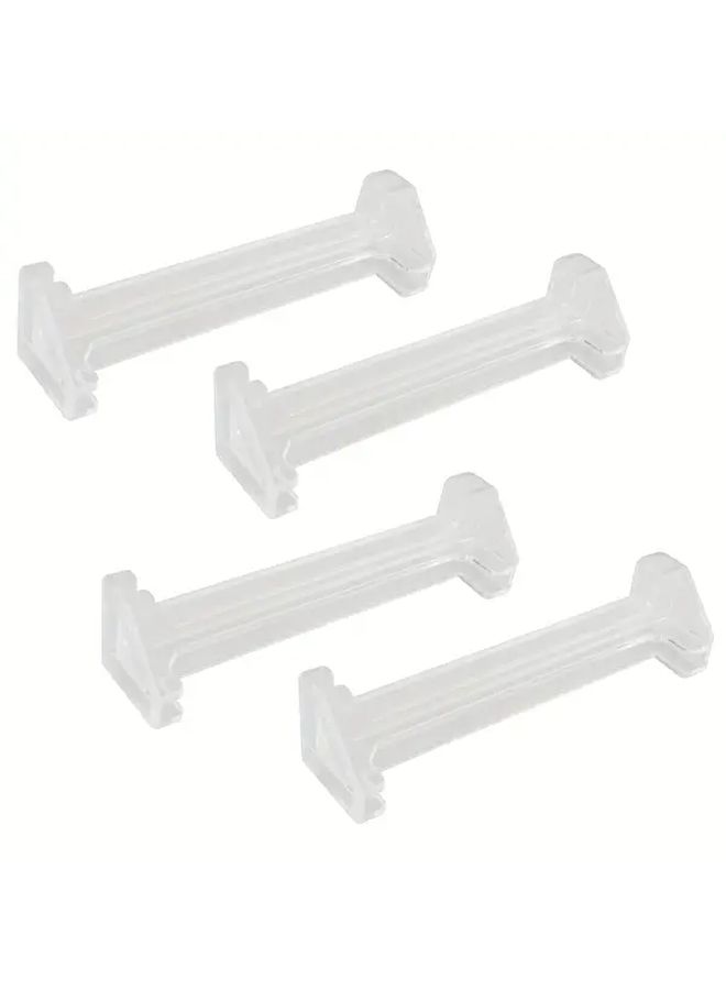 4pcs Clear L Shaped Vertical Blind Corner Valances Dust Cover Frames Easy Installation - Image 1
