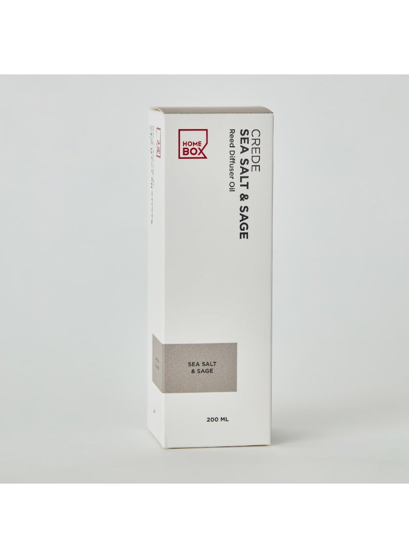 Home Box Crede Sea Salt and Sage Reed Diffuser Oil Refiller 200 ml  - Image 3