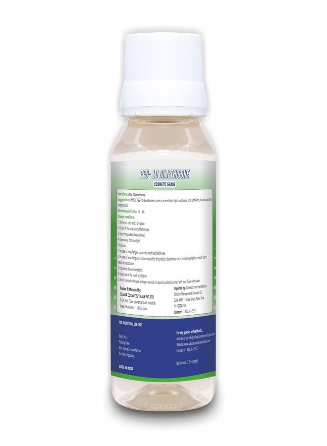 MYOC PEG-10 Dimethicone - 3.38 FL OZ (100ml), PEG-10 Dimethicone Cosmetic Grade, PEG-10 Dimethicone for Cream & lotion, Sunscreens, for Skin care & Cosmetics Products, Non-GMO, Paraben free - Image 2