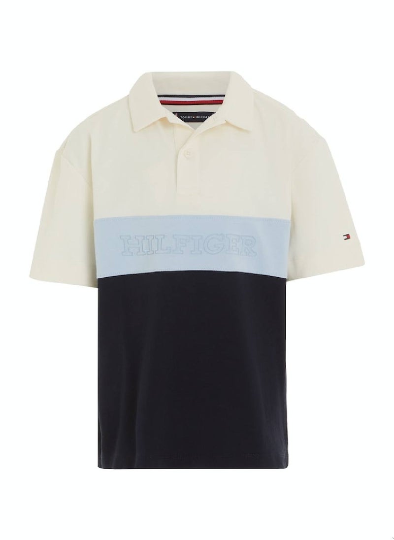 TOMMY HILFIGER Monotype Color Block Short Sleeves Polo  - Image 2