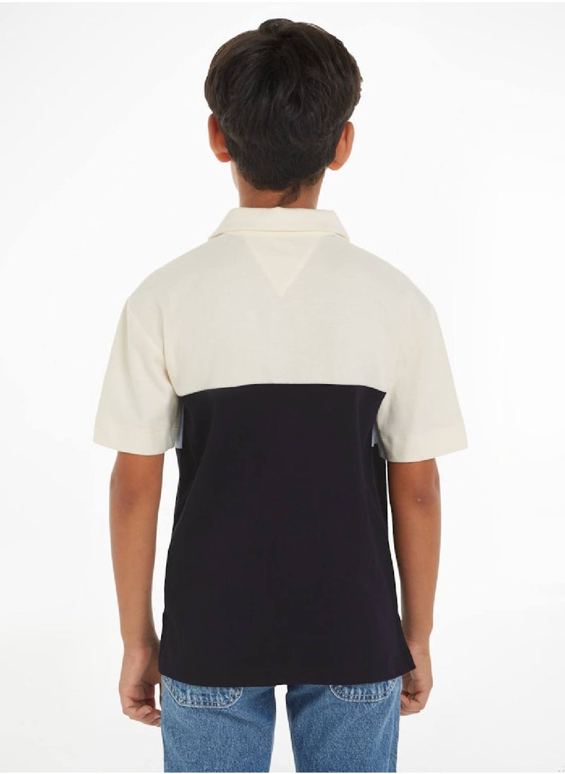 TOMMY HILFIGER Monotype Color Block Short Sleeves Polo  - Image 3