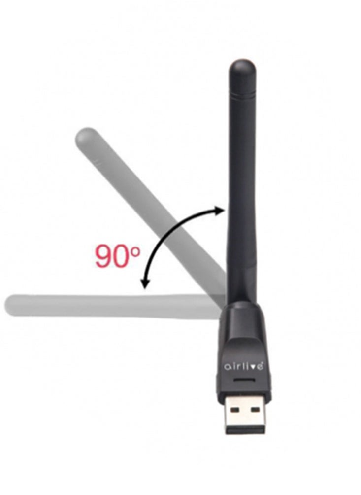 airlive - 2.4Ghz USB 2.0 Wireless Dongle, external Antenna - N15A - Image 1