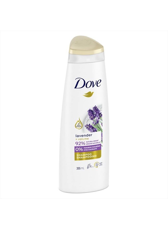 Dove Volume Shampoo for Thinning Hair Thickening Ritual Hair Shampoo with Lavender 12 oz  - Image 3