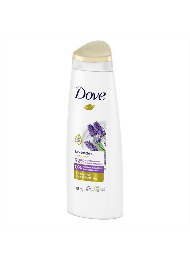 Dove Volume Shampoo for Thinning Hair Thickening Ritual Hair Shampoo with Lavender 12 oz  - Image 5