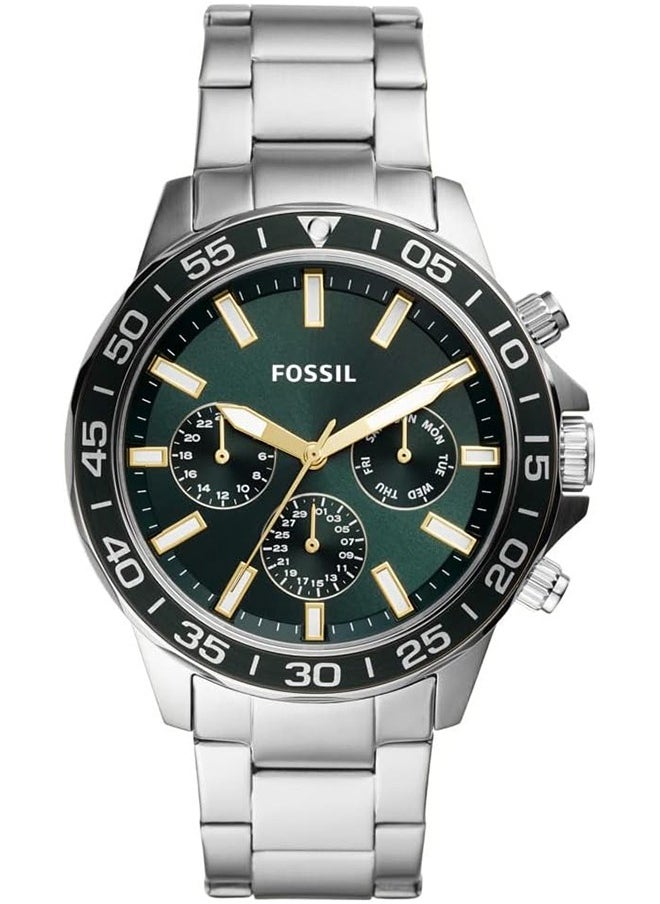 FOSSIL Fossil Men's watch imported waterproof stainless steel quartz watch with silver bracelet -BQ2492  - Image 1