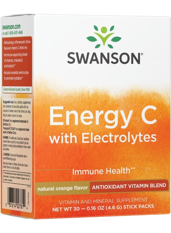 SWANSON سوانسون ULT طاقة C مع إلكتروليتات 30 حزمة - Image 1
